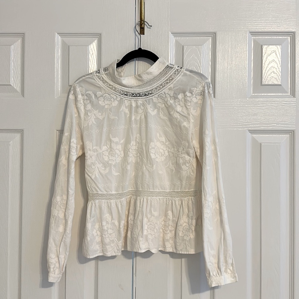 Cotton lace blouse